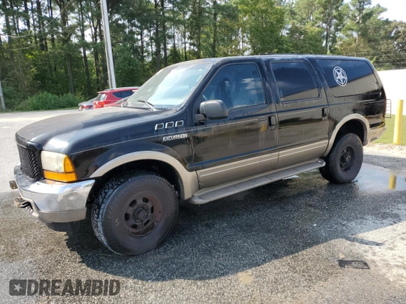 2000 Ford Excursion Limited with VIN 1FMNU43S6YEC87756, listed as a Copart auction lot 67281054 with 180,254 mi miles and Non repairable. Bid and sale history available at DreamBid. Image 1.