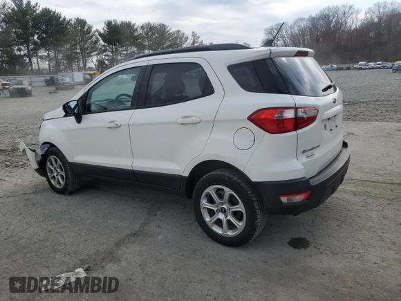 2019 Ford EcoSport SE with VIN MAJ6S3GL4KC251309, listed as a Copart auction lot 49452025 with 80,336 mi miles and Salvage Title. Bid and sale history available at carsss.com. Image 2.
