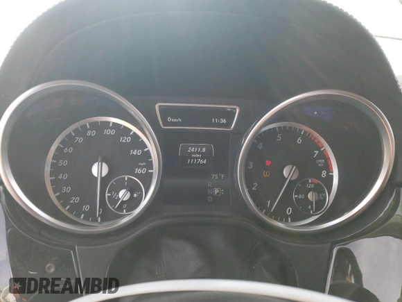 2016 Mercedes-Benz GL with VIN 4JGDF6EE4GA637674, listed as a Copart auction lot 86203394 with 111,764 mi miles and Salvage Title. Bid and sale history available at carsss.com. Image 9.