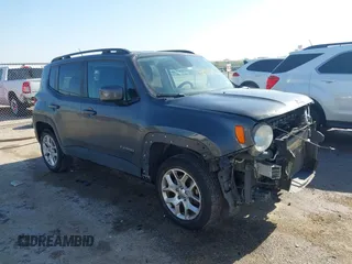 2017 Jeep Renegade Latitude with VIN ZACCJBBB4HPG48757, listed as a IAAI auction lot 41966062 with 108,141 mi miles and . Bid and sale history available at DreamBid. Image 1.