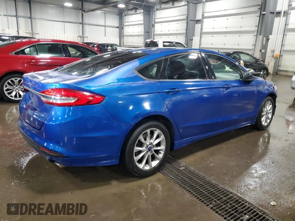 2017 Ford Fusion SE with VIN 3FA6P0HD9HR154737, listed as a Copart auction lot 47786345 with 129,423 mi miles and Salvage Title. Bid and sale history available at carsss.com. Image 3.