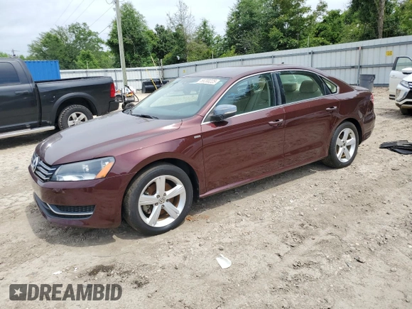 2014 Volkswagen Passat S z VIN 1VWAS7A33EC043895, wystawiony jako Copart lot #58200225 z przebiegiem 111 682 mil mil oraz Czysty tytuł • Clean title. Historia ofert i sprzedaży dostępna na DreamBid. Obrazek 1.