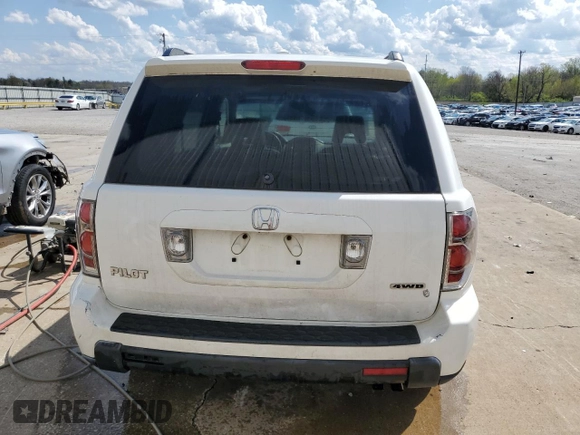 2006 Honda Pilot EX-L with VIN 2HKYF18556H524909, listed as a Copart auction lot 52344245 with 284,456 mi miles and Non Repairable. Bid and sale history available at DreamBid. Image 6.