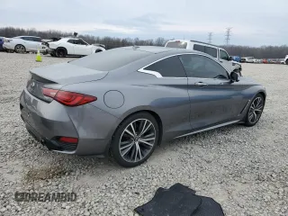 2022 Infiniti Q60 Luxe with VIN JN1EV7KK9NM600484, listed as a Copart auction lot 47219575 with 28,091 mi miles and Salvage Title. Bid and sale history available at carsss.com. Image 3.