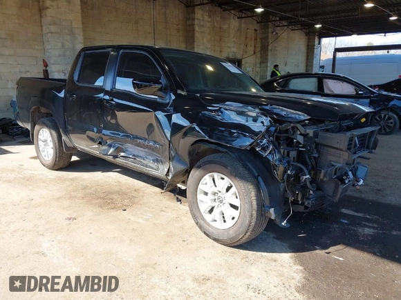 2024 Nissan Frontier SV with VIN 1N6ED1EJ1RN605501, listed as a IAAI auction lot 41649018 with 4,535 mi miles and . Bid and sale history available at DreamBid. Image 1.
