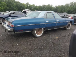1976 Chevrolet Caprice z VIN 1N69U6J131687, wystawiony jako Copart lot #63160005 z przebiegiem 57 763 mil mil oraz Czysty tytuł • Clean title. Historia ofert i sprzedaży dostępna na DreamBid. Obrazek 3.