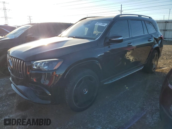 2021 Mercedes-Benz GLS with VIN 4JGFF8KE6MA561735, listed as a Copart auction lot 83317364 with 31,940 mi miles and Salvage Title. Bid and sale history available at carsss.com. Image 1.
