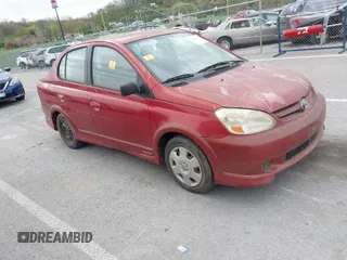 2003 Toyota ECHO with VIN JTDBT123735041326, listed as a IAAI auction lot 42029676 with 1 mi miles. Bid and sale history available at carsss.com. Image 1.