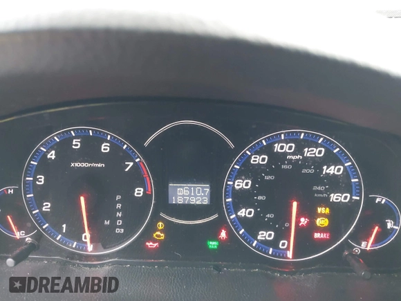 2008 Acura TSX Nav with VIN JH4CL96958C016508, listed as a IAAI auction lot 41764308 with 187,923 mi miles and . Bid and sale history available at DreamBid. Image 7.