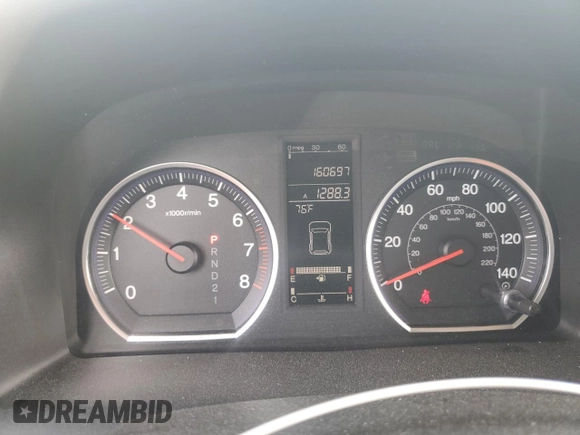 2008 Honda CR-V EX-L with VIN JHLRE38708C056500, listed as a Copart auction lot 52915085 with 160,697 mi miles and Salvage Title. Bid and sale history available at carsss.com. Image 9.