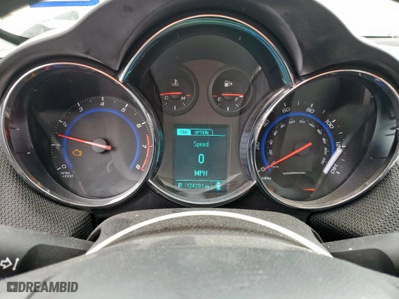 2016 Chevrolet Cruze Limited LT with VIN 1G1PE5SB7G7123509, listed as a Copart auction lot 45837585 with 124,291 mi miles and Salvage Title. Bid and sale history available at carsss.com. Image 9.