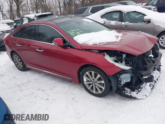 2016 Hyundai Sonata Sport with VIN 5NPE34AF2GH434361, listed as a IAAI auction lot 41223412 with 147,600 mi miles and . Bid and sale history available at DreamBid. Image 1.