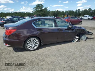 2014 Acura RLX Technology with VIN JH4KC1F59EC000494, listed as a Copart auction lot 55293475 with 100,857 mi miles and Salvage title. Bid and sale history available at DreamBid. Image 3.