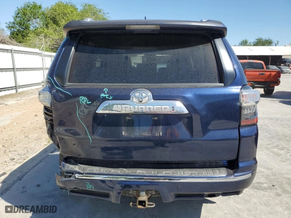 2019 Toyota 4Runner SR5 with VIN JTEBU5JR0K5701212, listed as a Copart auction lot 52002235 with 64,053 mi miles and Salvage Title. Bid and sale history available at carsss.com. Image 6.