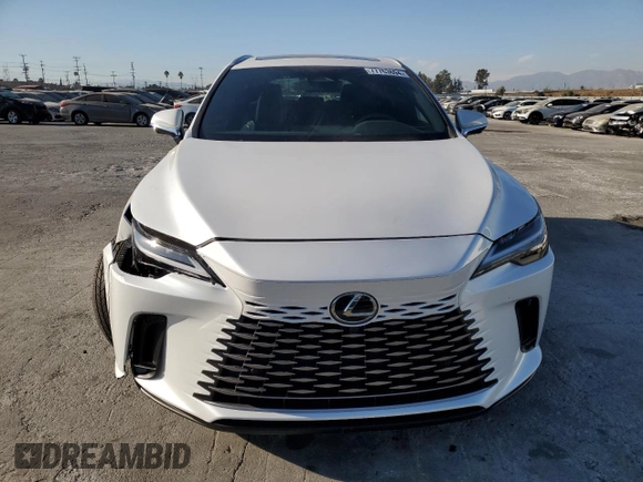 2024 Lexus RX with VIN 2T2BAMBA7RC044532, listed as a Copart auction lot 77763694 with 1,130 mi miles and Salvage Title. Bid and sale history available at carsss.com. Image 5.