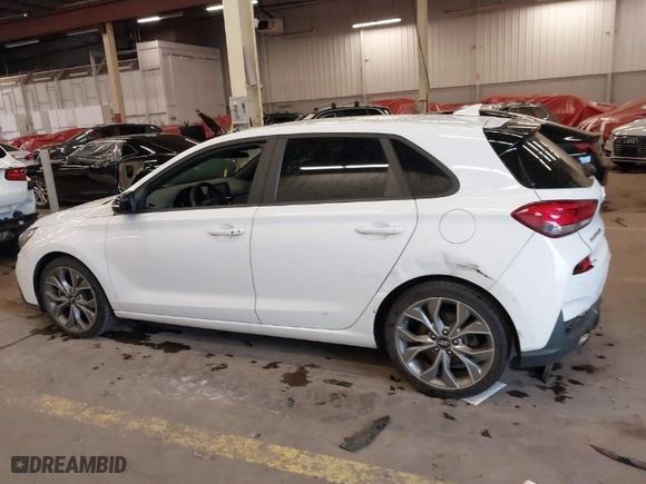 2020 Hyundai Elantra GT N Line with VIN KMHH55LC9LU127717, listed as a IAAI auction lot 41635321 with 71,667 mi miles. Bid and sale history available at carsss.com. Image 14.