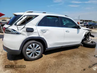 2020 Mercedes-Benz GLE 350 with VIN 4JGFB4JB0LA290875, listed as a Copart auction lot 60895875 with 54,129 mi miles and Salvage title. Bid and sale history available at DreamBid. Image 3.