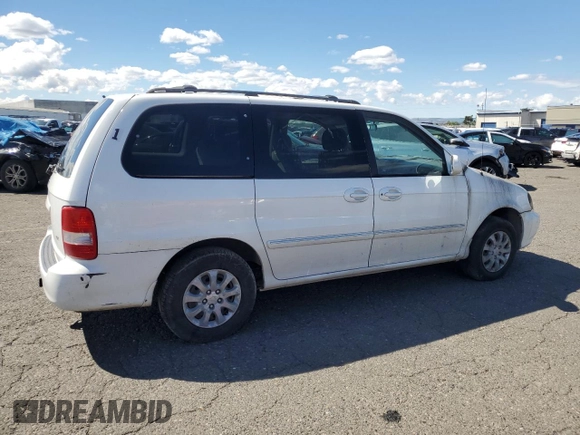 2004 Kia Sedona LX with VIN KNDUP131946538819, listed as a Copart auction lot 50098514 with 0 mi miles and Salvage Title. Bid and sale history available at carsss.com. Image 3.