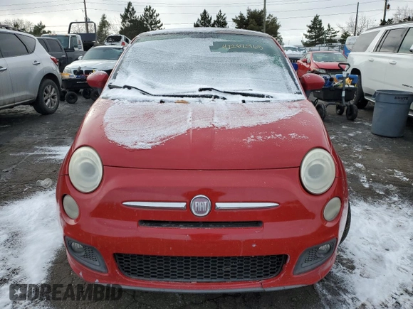 2012 FIAT 500 Sport with VIN 3C3CFFBR8CT123504, listed as a Copart auction lot 42262965 with 137,447 mi miles and Clean title. Bid and sale history available at DreamBid. Image 5.