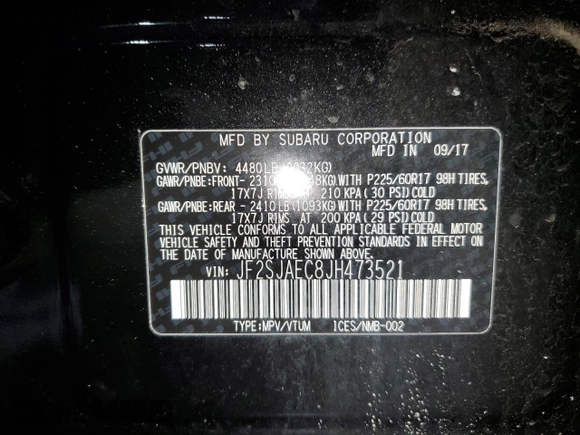 2018 Subaru Forester Premium with VIN JF2SJAEC8JH473521, listed as a Copart auction lot 42032765 with 163,153 mi miles and Salvage Title. Bid and sale history available at DreamBid. Image 15.