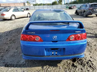 2005 Acura RSX with VIN JH4DC53825S005329, listed as a Copart auction lot 73922634 with 0 mi miles and Salvage Title. Bid and sale history available at carsss.com. Image 6.