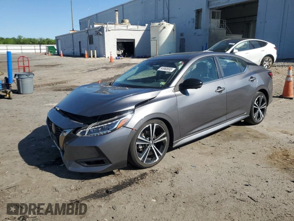 2022 Nissan Sentra SR z VIN 3N1AB8DV1NY206737, wystawiony jako Copart lot #54968695 z przebiegiem 36 649 mil mil oraz Szkoda całkowita • Salvage title. Historia ofert i sprzedaży dostępna na DreamBid. Obrazek 1.