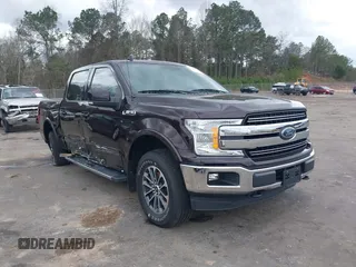 2018 Ford F-150 XL with VIN 1FTEW1EG0JKF67086, listed as a IAAI auction lot 41465969 with 129,620 mi miles. Bid and sale history available at carsss.com. Image 1.