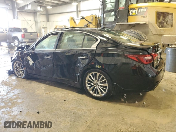 2018 Infiniti Q50 Luxe with VIN JN1CV7AR9JM280079, listed as a Copart auction lot 47115965 with 68,241 mi miles and Clean Title. Bid and sale history available at DreamBid. Image 2.