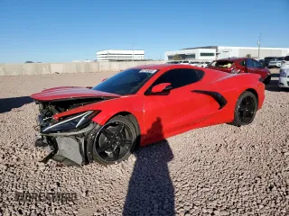 2024 Chevrolet Corvette 1LT with VIN 1G1YA2D49R5123569, listed as a Copart auction lot 42158605 with 5,199 mi miles and Salvage title. Bid and sale history available at DreamBid. Image 1.