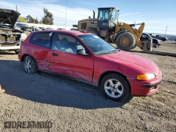 1993 Honda Civic CX with VIN 2HGEH2355PH542980, listed as a Copart auction lot 76941494 with 203,173 mi miles and Salvage Title. Bid and sale history available at DreamBid. Image 4.