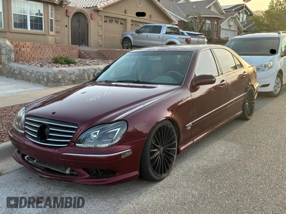 2003 Mercedes-Benz S with VIN WDBNG76J93A337922, listed as a Copart auction lot 55943475 with 135,103 mi miles and Clean Title. Bid and sale history available at DreamBid. Image 2.