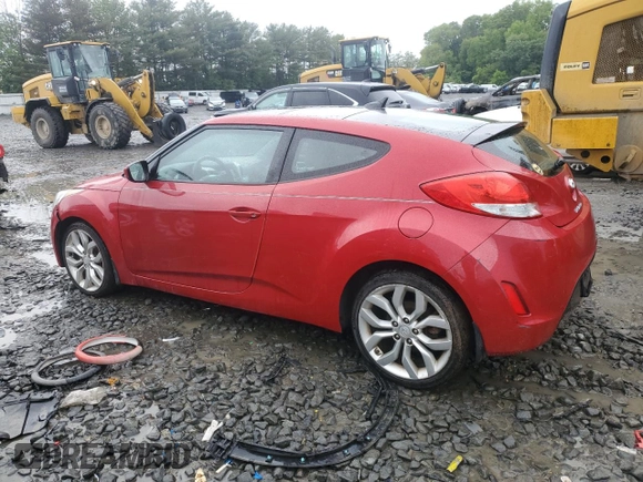 2013 Hyundai Veloster w/Gray Int z VIN KMHTC6AD0DU147454, wystawiony jako Copart lot #57814285 z przebiegiem 91 000 mil mil oraz Szkoda całkowita • Salvage title. Historia ofert i sprzedaży dostępna na DreamBid. Obrazek 2.