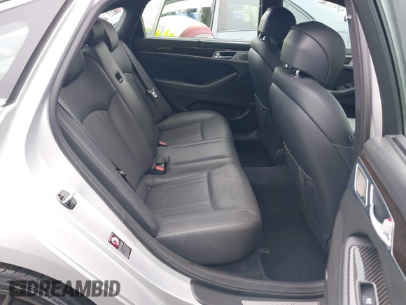 2019 Genesis G80 3.8L with VIN KMTFN4JE5KU327178, listed as a IAAI auction lot 41577373 with 57,032 mi miles. Bid and sale history available at carsss.com. Image 8.