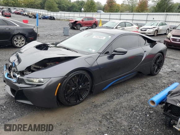 2014 BMW i8 z VIN WBY2Z2C58EVX64771, wystawiony jako Copart lot #73439634 z przebiegiem 55 013 mil mil oraz Czysty tytuł • Clean title. Historia ofert i sprzedaży dostępna na DreamBid. Obrazek 1.