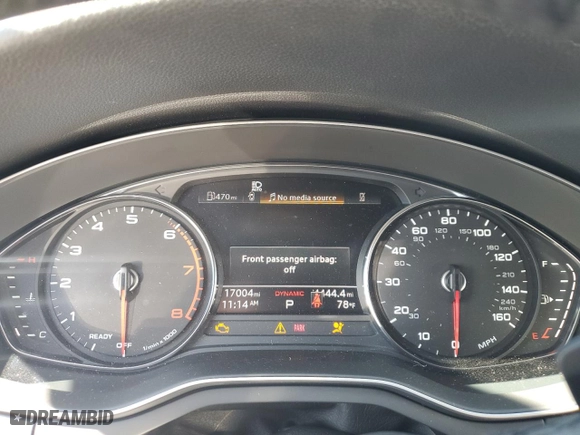 2024 Audi A5 Sportback S line Premium with VIN WAUDACF51RA014240, listed as a Copart auction lot 78013794 with 17,004 mi miles and Salvage Title. Bid and sale history available at carsss.com. Image 9.