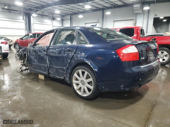 2005 Audi A4 1.8T with VIN WAUJC68E75A043439, listed as a Copart auction lot 72220904 with 152,747 mi miles and Non Repairable. Bid and sale history available at carsss.com. Image 2.