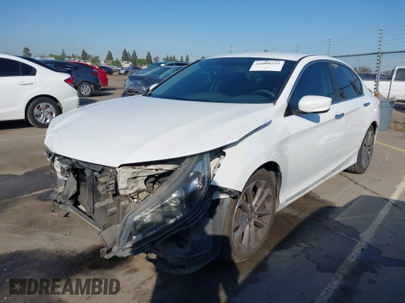 2014 Honda Accord Sedan Sport with VIN 1HGCR2F54EA260387, listed as a IAAI auction lot 42004253 with 79,200 mi miles. Bid and sale history available at carsss.com. Image 20.