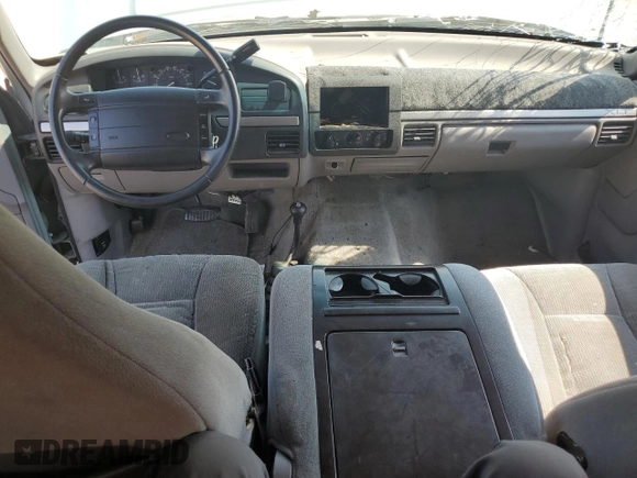 1996 Ford Bronco Custom with VIN 1FMEU15H2TLA98333, listed as a Copart auction lot 67065144 with 347,019 mi miles and Salvage Title. Bid and sale history available at carsss.com. Image 8.