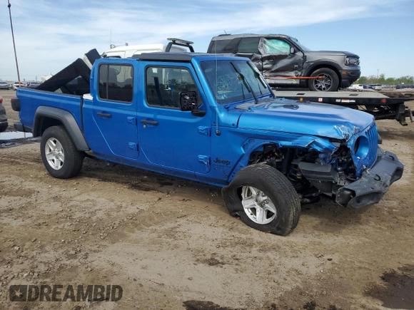 2020 Jeep Gladiator Sport S с VIN 1C6HJTAG5LL153853, выставлен на аукционе Copart как лот 56023925 с пробегом 31 143 миль миль и Списание • Salvage title. История ставок и продаж доступна на DreamBid. Изображение 4.