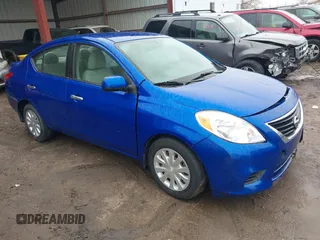 2014 Nissan Versa S with VIN 3N1CN7AP6EL860856, listed as a IAAI auction lot 41744457 with 95,458 mi miles. Bid and sale history available at carsss.com. Image 1.