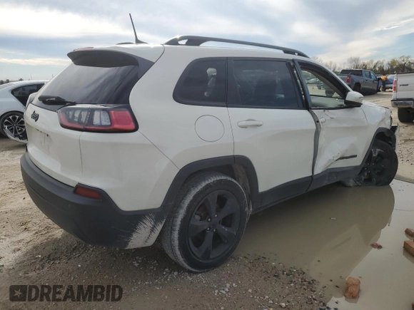2019 Jeep Cherokee Latitude Plus with VIN 1C4PJLLB7KD338758, listed as a Copart auction lot 46354245 with 106,328 mi miles and Salvage Title. Bid and sale history available at carsss.com. Image 3.