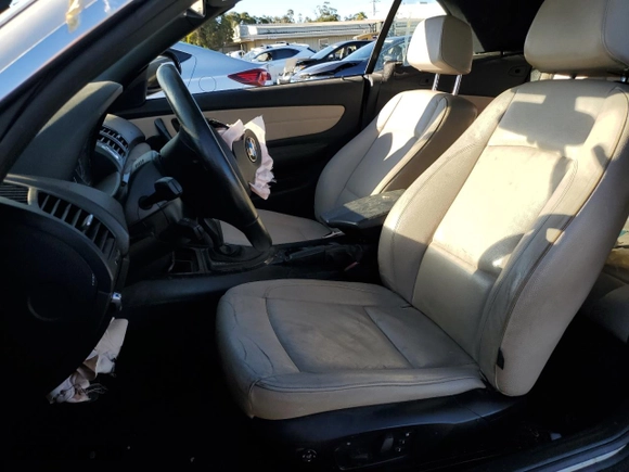 2013 BMW 1 Series 128i with VIN WBAUN1C57DVR01730, listed as a Copart auction lot 75362744 with 0 mi miles and Salvage Title. Bid and sale history available at carsss.com. Image 7.