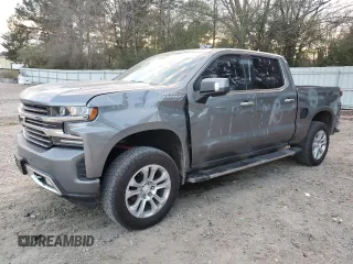 2019 Chevrolet Silverado 1500 High Country with VIN 3GCUYHED5KG141438, listed as a Copart auction lot 86626684 with 154,865 mi miles and Salvage Title. Bid and sale history available at carsss.com. Image 1.