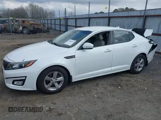 2014 Kia Optima LX with VIN 5XXGM4A71EG313635, listed as a IAAI auction lot 38894516 with 95,852 mi miles. Bid and sale history available at carsss.com. Image 2.