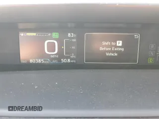 2022 Toyota Prius L Eco with VIN JTDKAMFU5N3165944, listed as a Copart auction lot 49791275 with 80,385 mi miles and Salvage Title. Bid and sale history available at DreamBid. Image 9.