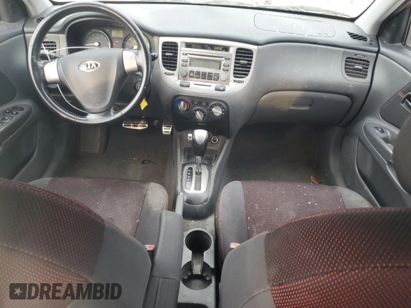 2008 Kia Rio LX with VIN KNADE163X86344872, listed as a Copart auction lot 48530245 with 166,909 mi miles and Salvage Title. Bid and sale history available at carsss.com. Image 8.