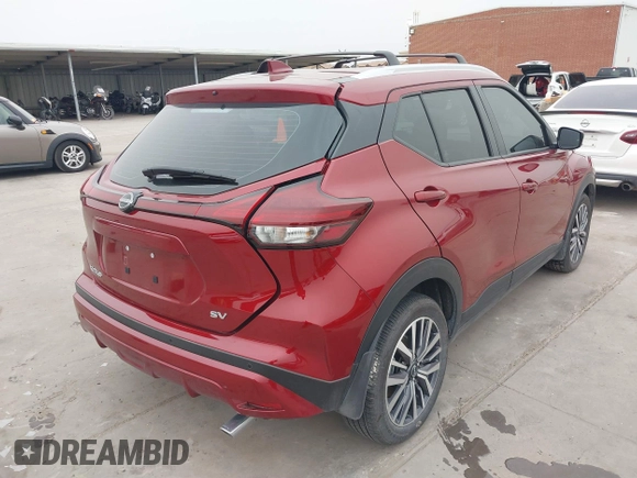 2024 Nissan Kicks SV with VIN 3N1CP5CV0RL517282, listed as a IAAI auction lot 41725085 with 4,932 mi miles. Bid and sale history available at carsss.com. Image 4.