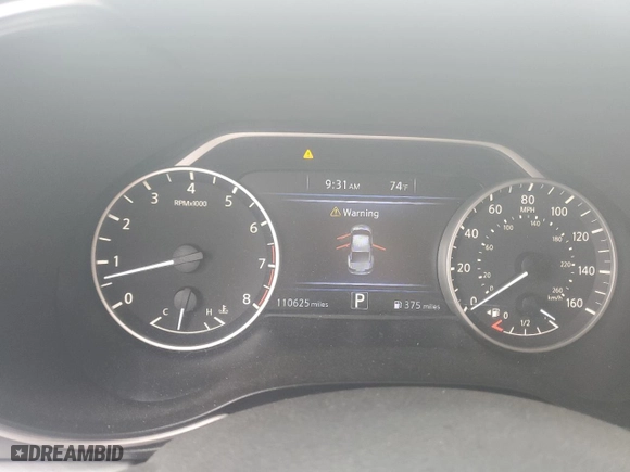 2018 Nissan Maxima SL with VIN 1N4AA6AP8JC377889, listed as a Copart auction lot 49079285 with 110,625 mi miles and Salvage Title. Bid and sale history available at carsss.com. Image 9.