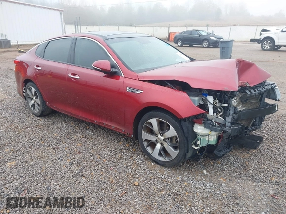 2019 Kia Optima LX with VIN 5XXGT4L32KG360570, listed as a IAAI auction lot 41497880 with 120,744 mi miles. Bid and sale history available at carsss.com. Image 1.