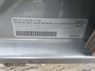2010 Audi A4 2.0T Premium with VIN WAUBFAFL8AN012882, listed as a IAAI auction lot 41797232 with 189,406 mi miles. Bid and sale history available at carsss.com. Image 9.